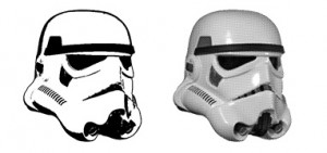 Solid Vs. Halftone